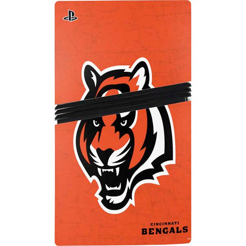 NFL Cincinnati Bengals - Alternate Distressed PS5 Pro Console Skin