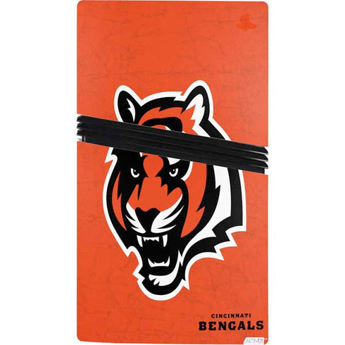 NFL Cincinnati Bengals - Alternate Distressed PS5 Pro Console Skin