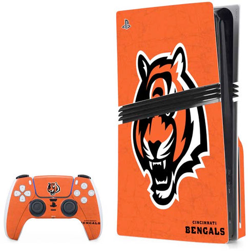 NFL Cincinnati Bengals - Alternate Distressed PlayStation PS5 Skins