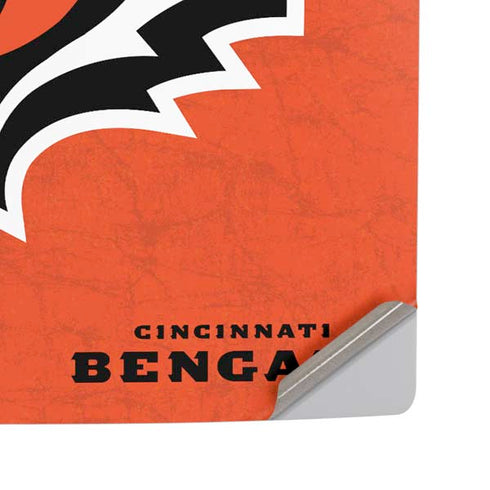 NFL Cincinnati Bengals - Alternate Distressed PS5 Pro Disk Console Skin
