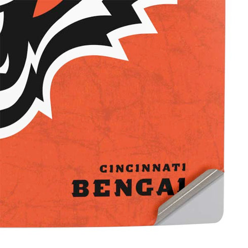 NFL Cincinnati Bengals - Alternate Distressed PS5 Slim Digital Edition Console Skin