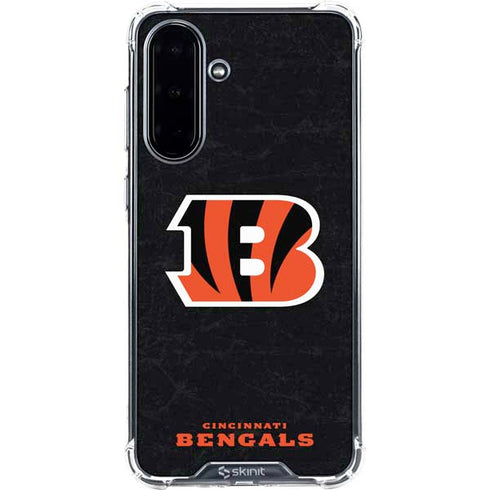 NFL Cincinnati Bengals - Distressed Galaxy A36 5G Clear Case