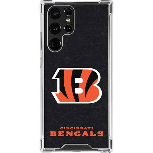 NFL Cincinnati Bengals - Distressed Galaxy S23 Ultra Clear Case