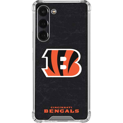 NFL Cincinnati Bengals - Distressed Galaxy S24 FE Clear Case