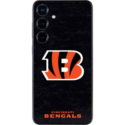 NFL Cincinnati Bengals - Distressed Galaxy S25 Plus Skin