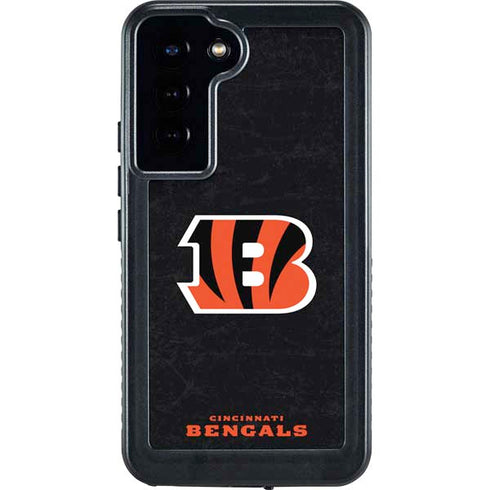 NFL Cincinnati Bengals - Distressed Galaxy S24 Plus Waterproof Case