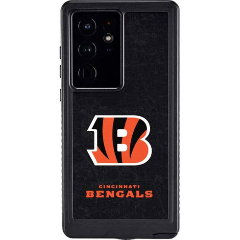 NFL Cincinnati Bengals - Distressed Galaxy S24 Ultra Waterproof Case