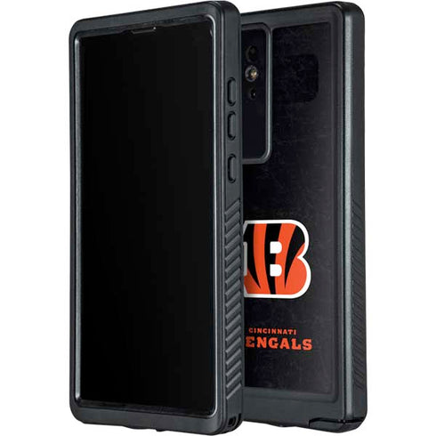 NFL Cincinnati Bengals - Distressed Galaxy S24 Ultra Waterproof Case