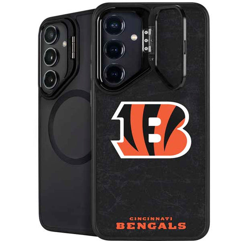 NFL Cincinnati Bengals - Distressed Galaxy S25 FE Kickstand Case