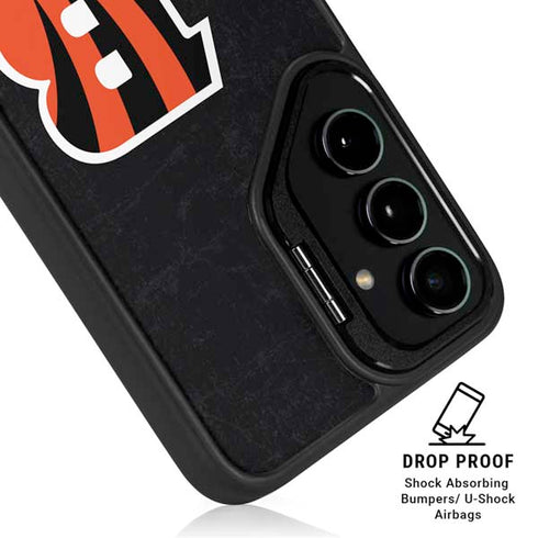 NFL Cincinnati Bengals - Distressed Galaxy S25 FE Kickstand Case
