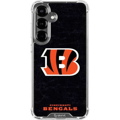 NFL Cincinnati Bengals - Distressed Galaxy S26 Clear Case