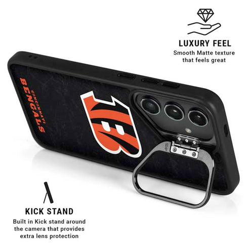 NFL Cincinnati Bengals - Distressed Galaxy S26 Ultra Kickstand Case