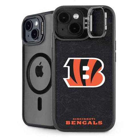NFL Cincinnati Bengals - Distressed iPhone 15 Plus Kickstand Case