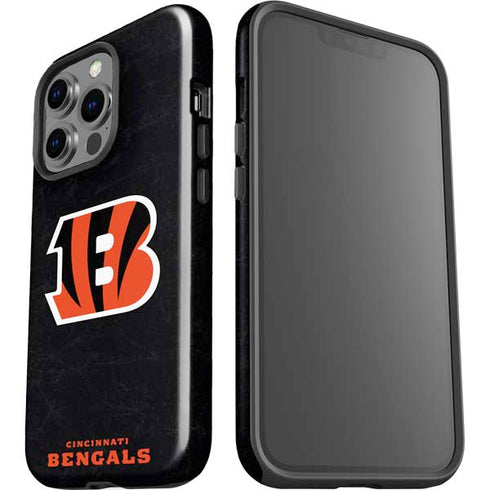 NFL Cincinnati Bengals - Distressed iPhone 15 Pro Impact Case