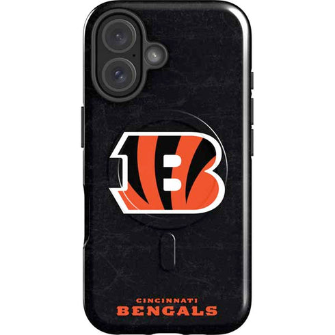 NFL Cincinnati Bengals - Distressed iPhone 16 Magsafe Impact Case
