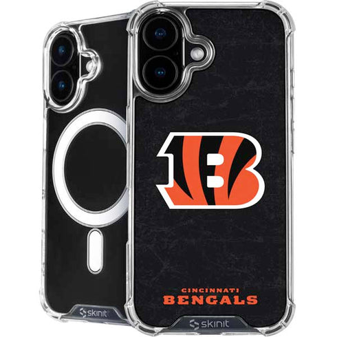 NFL Cincinnati Bengals - Distressed iPhone 16 Plus MagSafe Case