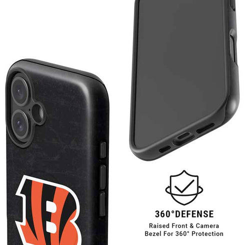 NFL Cincinnati Bengals - Distressed iPhone 16 Plus Magsafe Impact Case