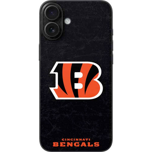 NFL Cincinnati Bengals - Distressed iPhone 16 Plus Skin