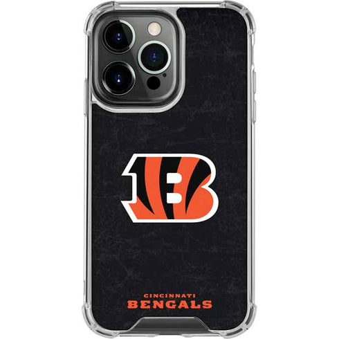 NFL Cincinnati Bengals - Distressed iPhone 16 Pro Clear Case