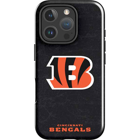 NFL Cincinnati Bengals - Distressed iPhone 16 Pro Max Impact Case