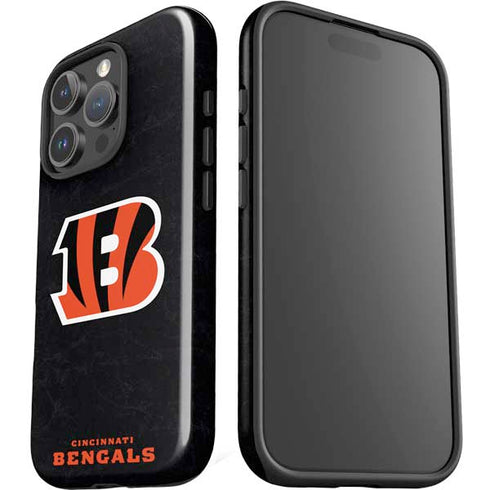 NFL Cincinnati Bengals - Distressed iPhone 16 Pro Max Impact Case