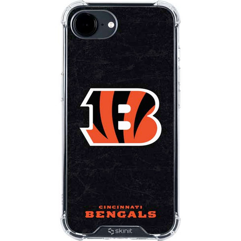 NFL Cincinnati Bengals - Distressed iPhone 16e Clear Case