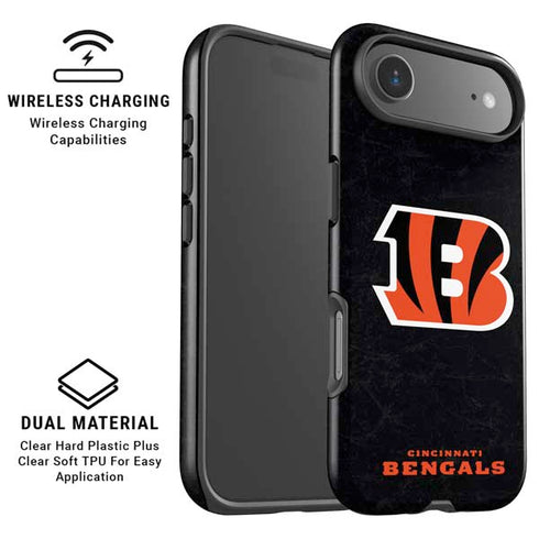 NFL Cincinnati Bengals - Distressed iPhone 17 Air Magsafe Impact Case