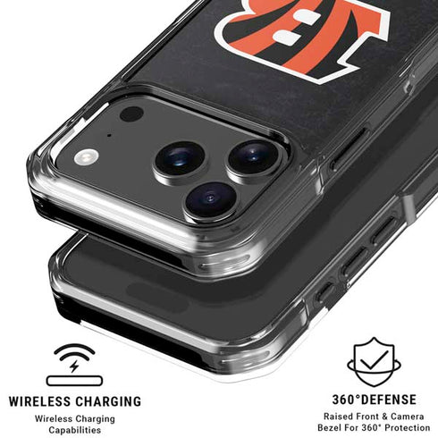NFL Cincinnati Bengals - Distressed iPhone 17 Pro Clear Case