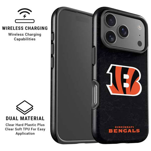 NFL Cincinnati Bengals - Distressed iPhone 17 Pro Max Magsafe Impact Case