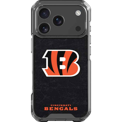 NFL Cincinnati Bengals - Distressed iPhone 18 Pro Clear Case