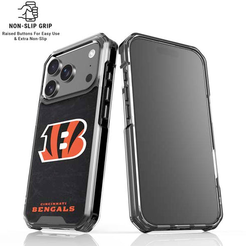 NFL Cincinnati Bengals - Distressed iPhone 18 Pro Clear Case