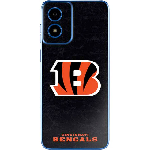 NFL Cincinnati Bengals - Distressed Moto G Play 4G (2024) Skin