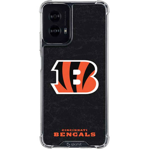 NFL Cincinnati Bengals - Distressed Moto G Power 5G (2024) Clear Case