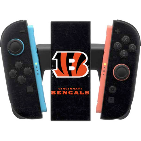 NFL Cincinnati Bengals - Distressed Nintendo Switch 2 (2025) Joy-Con Controller Skin