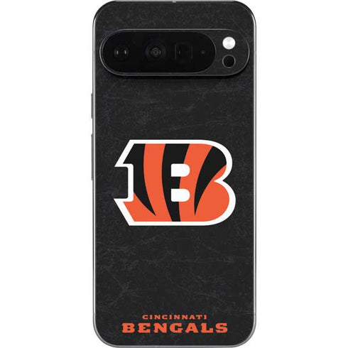 NFL Cincinnati Bengals - Distressed Pixel 9 Pro XL Skin