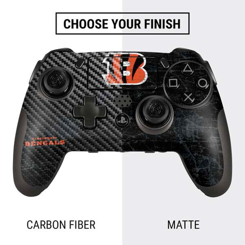 NFL Cincinnati Bengals - Distressed PlayStation Scuf Vantage 2 Controller Skin