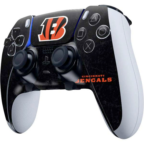 NFL Cincinnati Bengals - Distressed PS5 DualSense Edge Pro Controller Skin