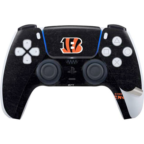 NFL Cincinnati Bengals - Distressed PS5 Pro Disk Bundle Skin