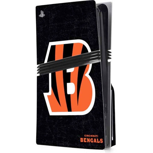 NFL Cincinnati Bengals - Distressed PlayStation PS5 Skins