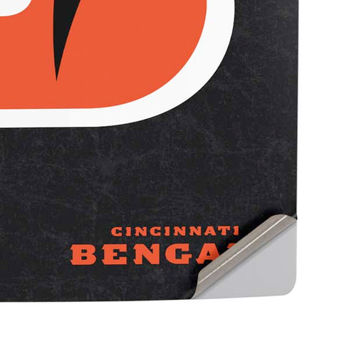 NFL Cincinnati Bengals - Distressed PS5 Pro Disk Console Skin