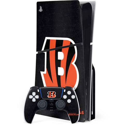 NFL Cincinnati Bengals - Distressed PlayStation PS5 Skins