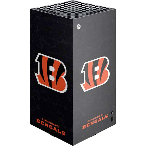 NFL Cincinnati Bengals - Distressed XBox Series X Digital Edition Console Skin