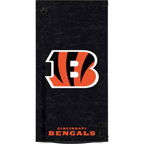 NFL Cincinnati Bengals - Distressed XBox Series X Digital Edition Console Skin