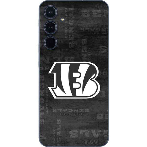 NFL Cincinnati Bengals Black & White Galaxy A35 5G Skin