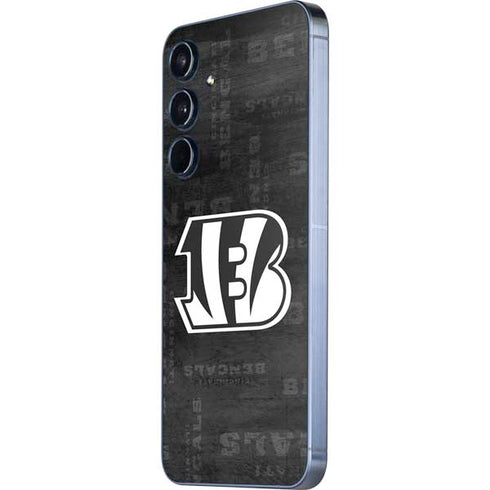 NFL Cincinnati Bengals Black & White Galaxy A35 5G Skin