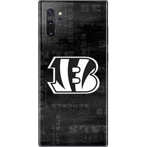 NFL Cincinnati Bengals Black & White Galaxy Note 10 Plus Skin