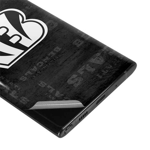 NFL Cincinnati Bengals Black & White Galaxy Note 10 Plus Skin