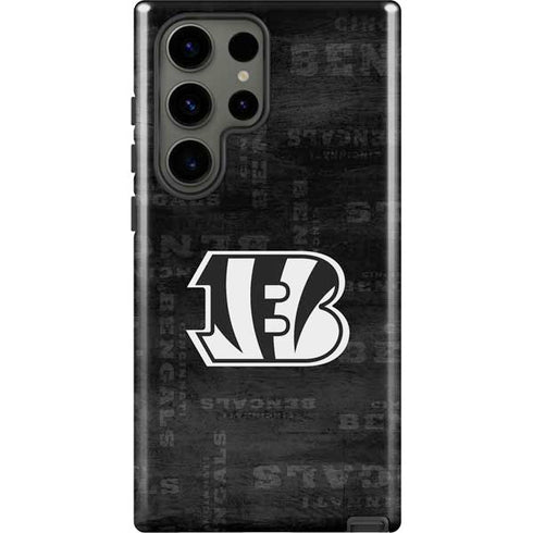 NFL Cincinnati Bengals Black & White Galaxy S23 Ultra Pro Case