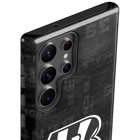 NFL Cincinnati Bengals Black & White Galaxy S23 Ultra Pro Case