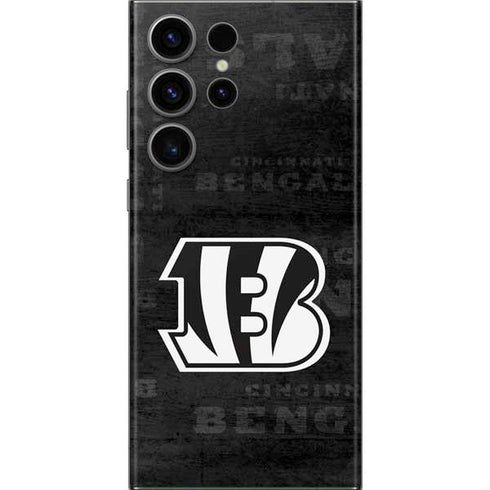 NFL Cincinnati Bengals Black & White Galaxy Skins